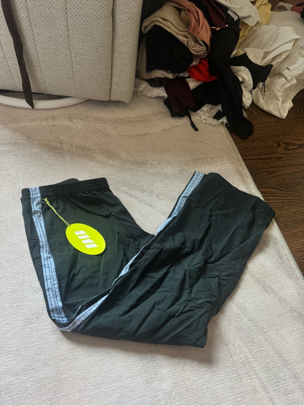 Dairy boy track pant washed black